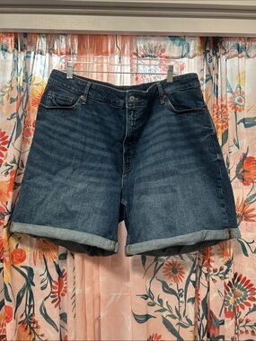 GUC Old Navy O.G. High-Rise Jean Shorts with Cuff Sz 22